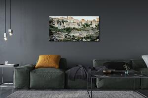 Obraz na płótnie Hiszpania Góry drzewa miasto