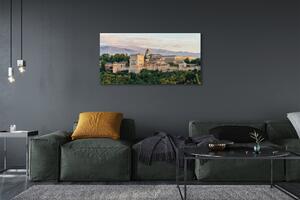 Obraz na płótnie Hiszpania Zamek las góry