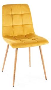 Krzesło z welurową tapicerką Mila D Velvet