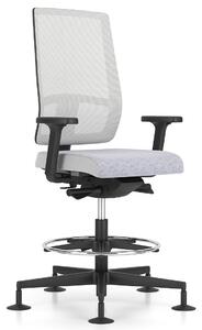 Obrotowy hoker do biura z siatkowym oparciem X-Line Counter Swivel Chair Mesh