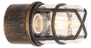 Zewnetrzna Kinkiet / Lampa scienna zewnętrzny vintage postarzany złoty IP54 - Kiki Oswietlenie zewnetrzne