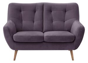 Sofa fioletowa SCANDI 137 cm