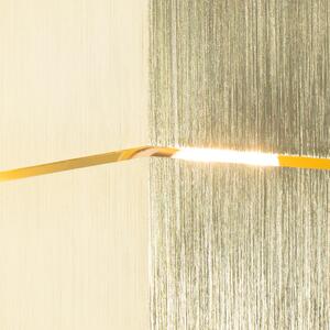 Nowoczesny Kinkiet / Lampa scienna złoty 9,7 cm - Transfer Groove Oswietlenie wewnetrzne