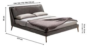 Łóżko 160x200 Tapicerowane BANZANO | Tkaniny i Kolory Do Wyboru
