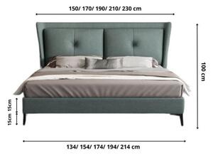 Łóżko 200x200 Tapicerowane SOLETO | Tkaniny i Kolory Do Wyboru