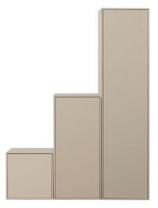 Kremowa szafa modułowa z litego drewna sosnowego 150x200 cm Daily – vtwonen