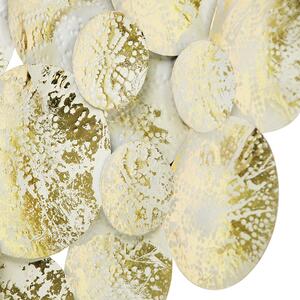 Dekoracyjny orientalny Kinkiet / Lampa scienna złoty z białymi 2 lampkami - Hikina Oswietlenie wewnetrzne