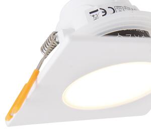 Zewnetrzna Zestaw 6 wpuszczanych reflektorów białych z diodą LED 3-stopniowego ściemniania IP65 - Simply Oswietlenie zewnetrzne