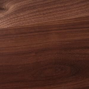 Stół do jadalni 100 x 200 cm blat w kolorze ciemnego drewna Madox Beliani