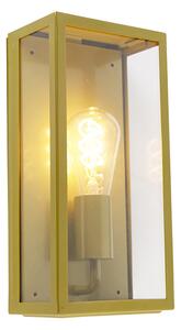 Zewnetrzna Przemysłowy Kinkiet / Lampa scienna zewnętrzny złoty IP44 ze szkłem - Rotterdam Oswietlenie zewnetrzne