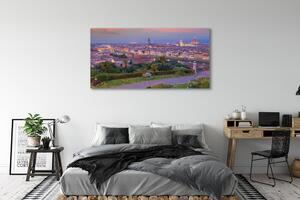 Obraz na płótnie Włochy Panorama rzeka