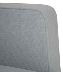 Sofa fotel z podÅokietnikami jasnoszary 53 cm tkanina