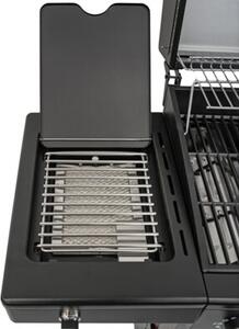 Grill gazowy HEATWAVE 3+1 LED żeliwny ruszt 11.9kW ogród 113,4×49,2×109,4