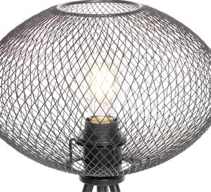 Industrialna lampa stołowa statyw czarny - Molly Oswietlenie wewnetrzne