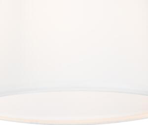 Nowoczesny Kinkiet / Lampa scienna biały i stalowy z lampką do czytania - Renier Oswietlenie wewnetrzne