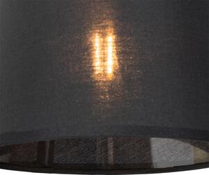 Nowoczesny Kinkiet / Lampa scienna czarno-stalowy z lampką do czytania - Renier Oswietlenie wewnetrzne