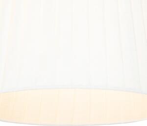 Nowoczesna lampa ścienna biało-brązowa z lampką do czytania - Renier Oswietlenie wewnetrzne