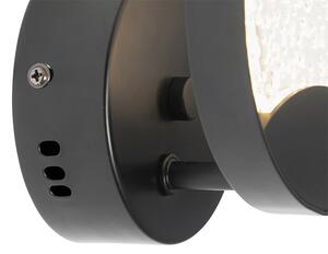Designerska lampa ścienna czarna z LED - Patrick Oswietlenie wewnetrzne