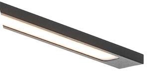 Nowoczesna lampa ścienna czarna 62 cm z diodą LED IP44 - Jerre Oswietlenie wewnetrzne