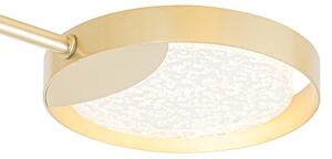 Lampa sufitowa złota z diodami LED 3-stopniowego ściemniania 8 świateł - Patrick Oswietlenie wewnetrzne