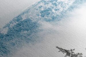 Obraz sosny pokryte śniegiem