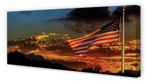 Obraz na płótnie Flaga Stany zjednoczone