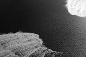 Obraz czarno-białe skrzydła anioła