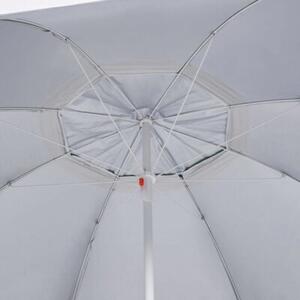 Parasol plażowy ze ściankami bocznymi, zielony, 215 cm