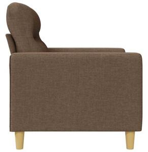 Sofa 3-osobowa, brÄ zowa, 180 cm, tapicerowana tkaninÄ