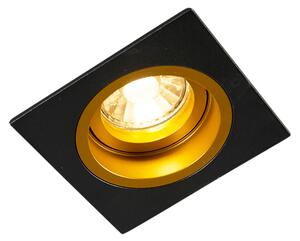 Inteligentna wpuszczana czarna plamka ze złotym kwadratem, w tym Wifi GU10 - Chuck Oswietlenie wewnetrzne