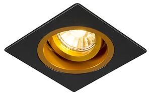 Inteligentna wpuszczana czarna plamka ze złotym kwadratem, w tym Wifi GU10 - Chuck Oswietlenie wewnetrzne