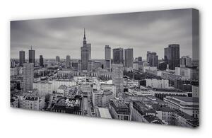 Obraz na płótnie Warszawa Wieżowce panorama