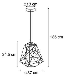 Inteligentna przemysłowa lampa wisząca czarna z WiFi ST64 - Framework Basic Oswietlenie wewnetrzne