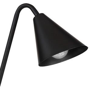 Minimalistyczna lampka stołowa Monty metalowa do gabinetu czarna - czarny
