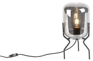 Designerska lampa stołowa czarna lustrzane szkło żarówka WiFi A60 - Bliss Oswietlenie wewnetrzne