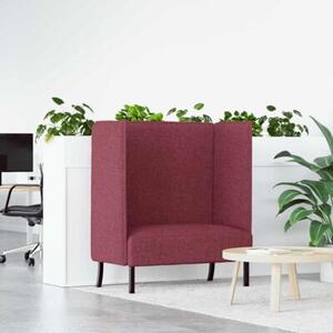 Sofa z wysokim oparciem czerwone wino 109 x 56 x 121 cm tkanina