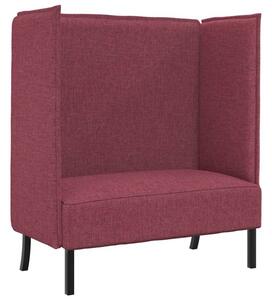 Sofa z wysokim oparciem czerwone wino 109 x 56 x 121 cm tkanina