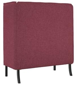 Sofa z wysokim oparciem czerwone wino 109 x 56 x 121 cm tkanina