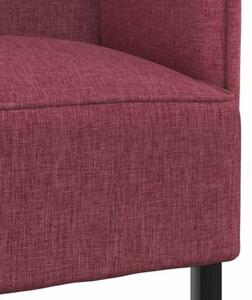 Sofa z wysokim oparciem czerwone wino 109 x 56 x 121 cm tkanina