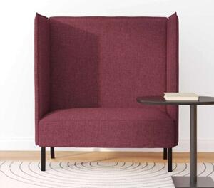 Sofa z wysokim oparciem czerwone wino 109 x 56 x 121 cm tkanina