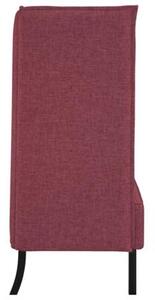 Sofa z wysokim oparciem czerwone wino 109 x 56 x 121 cm tkanina