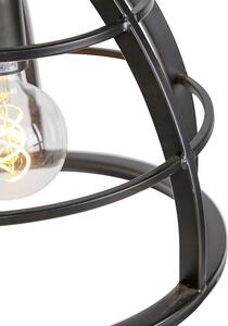 Industrialna lampa wisząca czarny stalowy klosz 33 cm - Arthur Oswietlenie wewnetrzne