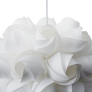 Nowoczesna lampa wisząca abażur w białe syntetyczne róże salon Sordo Beliani