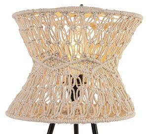 Orientalna lampa stołowa szara - Leonard Oswietlenie wewnetrzne