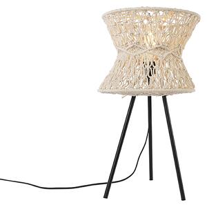 Orientalna lampa stołowa szara - Leonard Oswietlenie wewnetrzne