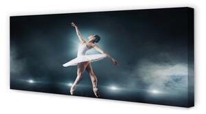 Obraz na płótnie Biała sukienka balet kobieta