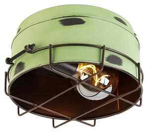 Kinkiet / Lampa scienna przemysłowy zielony 25 cm - Barril Oswietlenie wewnetrzne
