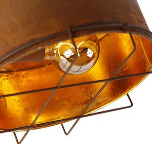 Industrialna lampa sufitowa rdzawobrązowa 35 cm - Barril Oswietlenie wewnetrzne