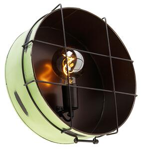 Industrialna lampa sufitowa zielona 35 cm - Barril Oswietlenie wewnetrzne