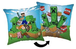 Poduszka dziecięca 40x40 cm Minecraft "Creeper Rush" – Jerry Fabrics